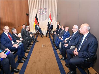 الرئيس عبد الفتاح السيسي مع المستشار الألماني فريدريش ميرتس