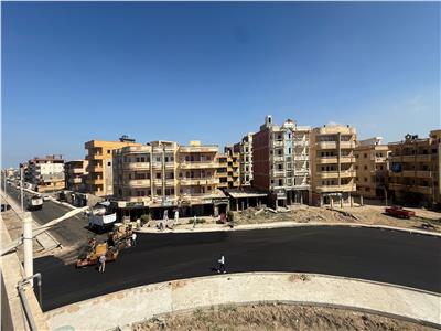 أعمال إنشاء محور "15 مايو – الشيخ زايد" بجمصة