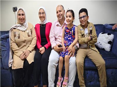 كنزي إبراهيم وأسرتها