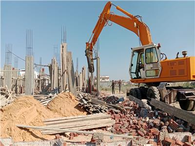 إزالة حالات تعدي ومخالفة بناء