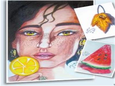 منة الله محسن رسم عالمها الخاص بخطوط بسيطة