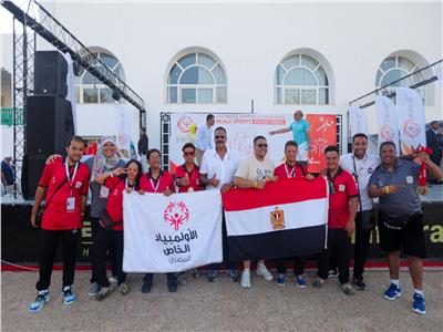 استقبال حافل لبعثة الأولمبياد الخاص المصري بمطار القاهرة