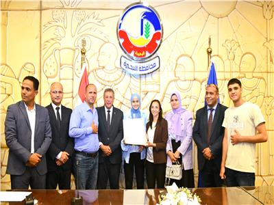 الدكتورة جاكلين عازر  محافظ البحيرة