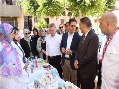 محافظ القليوبية يفتح القافلة التنموية  
