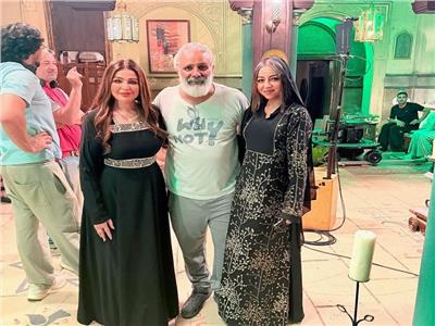 صورة من كواليس تصوير فيلم "الحافي"