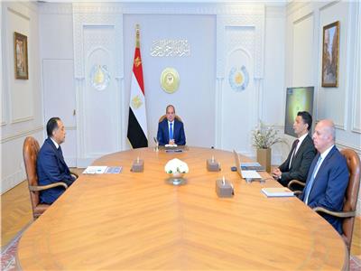 الرئيس السيسي خلال الاجتماع