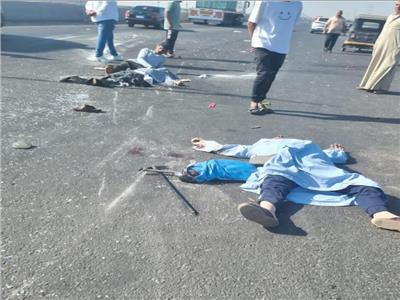 حادث تصادم على طريق بورسعيد
