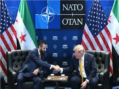 دونالد ترامب والرئيس السوري أحمد الشرع