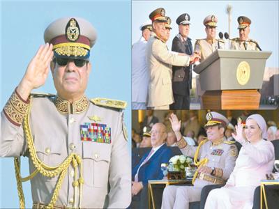 الرئيس عبدالفتاح السيسى رئيس الجمهورية القائد الأعلى للقوات المسلحة