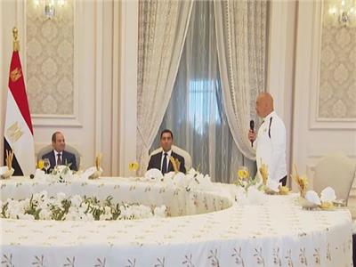 حفل الغداء لفريق منتخب مصر بحضور الرئيس السيسي