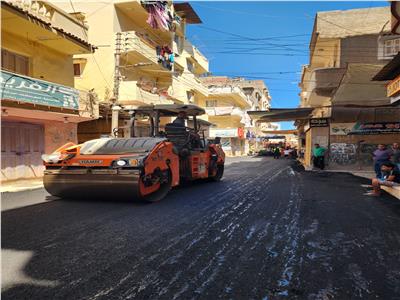 جانب من اعمال الرصف