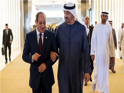 الرئيس السيسي والشيخ محمد بن زايد - أرشيفية