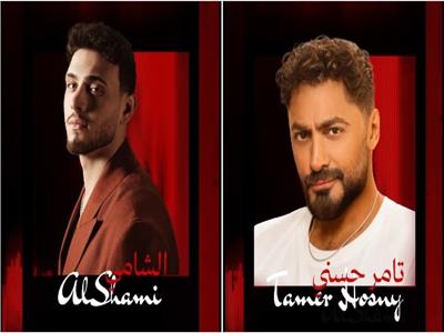 الفنان تامر حسني و الفنان  الشامي