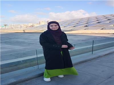 الطالبة الحاصلة على المركز الثاني على مستوى الجمهورية في الثانوية الأزهرية