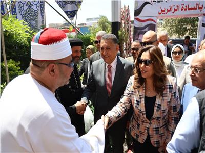 وزيرة التنمية ومحافظ القليوبية