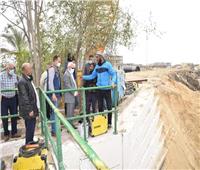 محافظ بورسعيد يتفقد أعمال إنشاء مشروع محطة رفع مياه صرف بحر البقر 