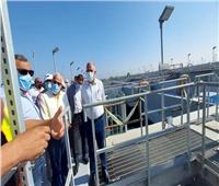 وزير الري ومحافظ بورسعيد يتفقدان محطة معالجة مياة مصرف بحر البقر بشرق بورسعيد 