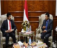 وزير الرياضة يلتقي سفير قطر لدي مصر
