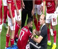 إصابة عمرو السولية قبل لحظات من انطلاق مباراة السوبر الإفريقي