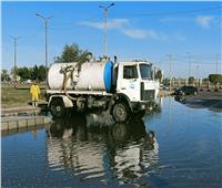 «مياه القناة»: استمرار حالة الطوارئ وانتشار سيارات شفط الأمطار| صور