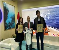 وزير السياحة الأردني يزور الجناح المصري بمعرض السفر «الفيتور»
