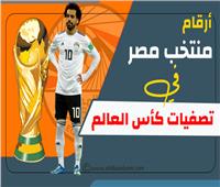 إنفوجراف | أرقام منتخب مصر في تصفيات كأس العالم