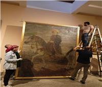 الانتهاء من ترميم أكبر وأقدم لوحة بمتحف المركبات الملكية ببولاق
