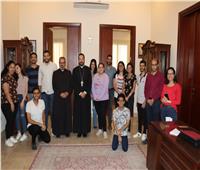 الأنبا باخوم يشارك في افتتاح تدريب الأكاديمية الكاثوليكية لتدريب القادة