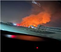 الدفع بــ 3 سيارات إطفاء للسيطرة على حريق شركة بتروجاس بالقطامية