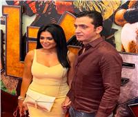 أحدث ظهور لـ رانيا يوسف وزوجها في العرض الخاص لفيلم "صقر وكناريا" 
