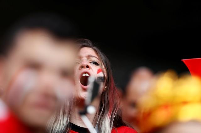 جماهير مصر وأوروجواي تُزين ملعب «إيكاترينبرج أرينا»
