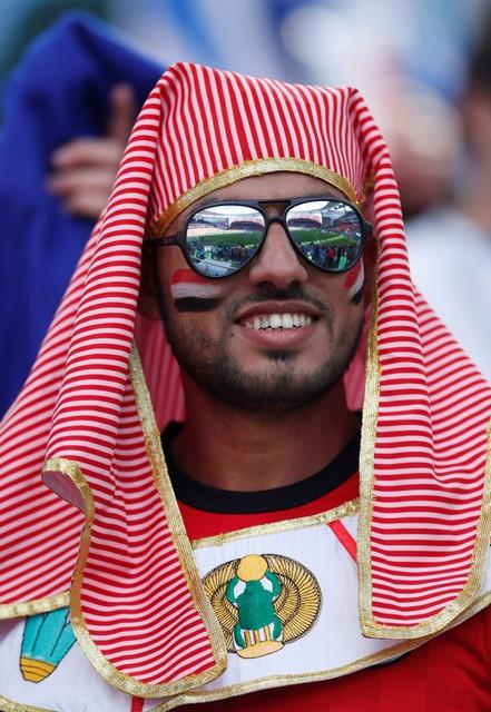 جماهير مصر وأوروجواي تُزين ملعب «إيكاترينبرج أرينا»