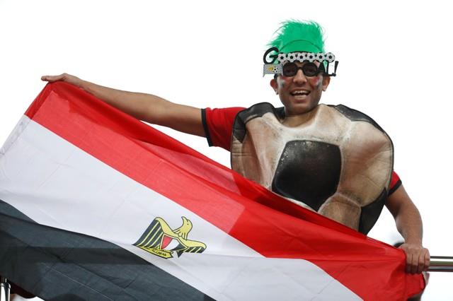 جماهير مصر وأوروجواي تُزين ملعب «إيكاترينبرج أرينا»