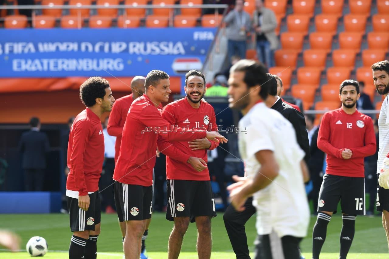 عدسة «بوابة أخبار اليوم» ترصد أجواء مباراة مصر وأوروجواي بروسيا - - تصوير : إيهاب عيد