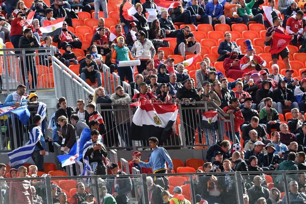 عدسة «بوابة أخبار اليوم» ترصد أجواء مباراة مصر وأوروجواي بروسيا - - تصوير : إيهاب عيد