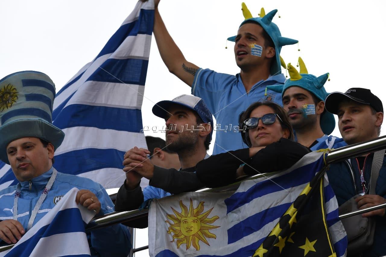 عدسة «بوابة أخبار اليوم» ترصد أجواء مباراة مصر وأوروجواي بروسيا - - تصوير : إيهاب عيد