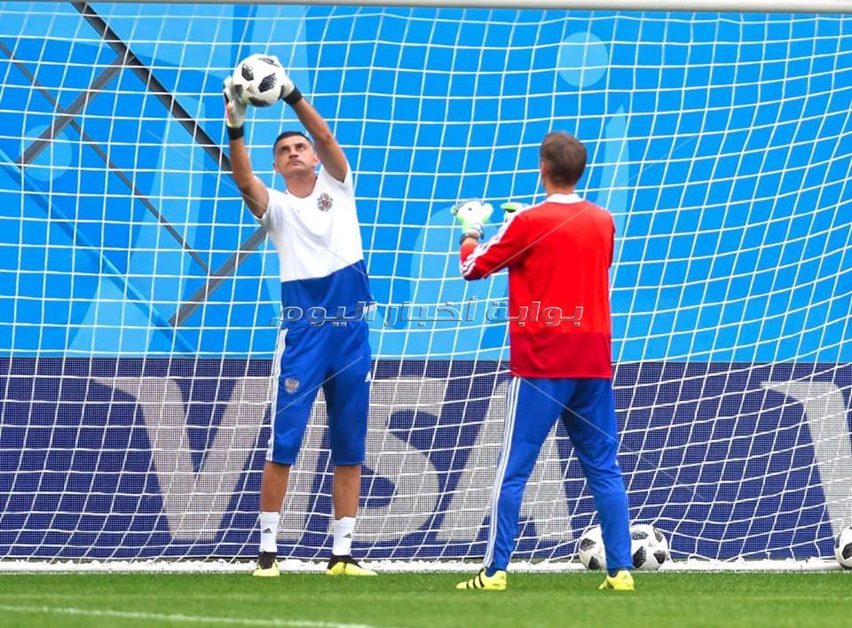  تدريبات متتخب روسيا استعداد لمواجهة مصر