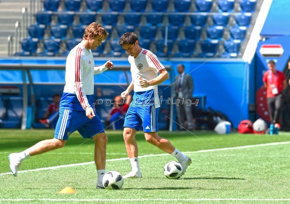  تدريبات متتخب روسيا استعداد لمواجهة مصر
