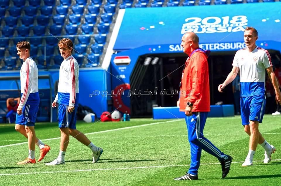  تدريبات متتخب روسيا استعداد لمواجهة مصر