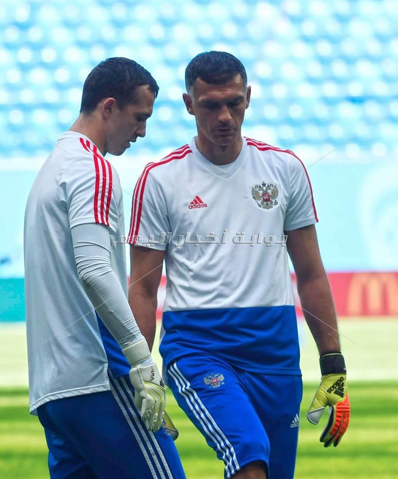  تدريبات متتخب روسيا استعداد لمواجهة مصر
