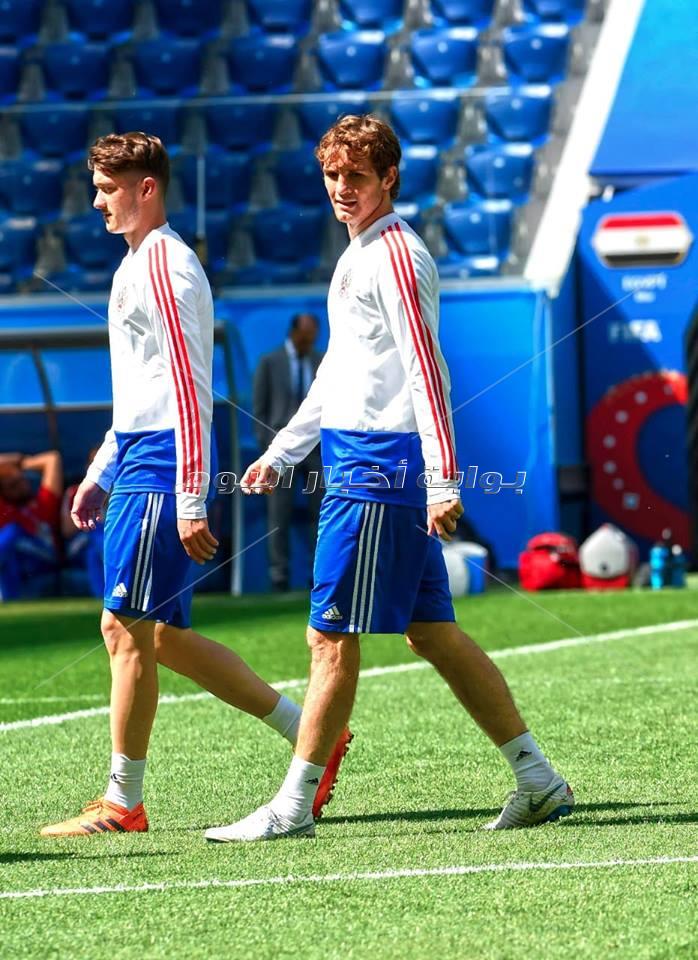  تدريبات متتخب روسيا استعداد لمواجهة مصر