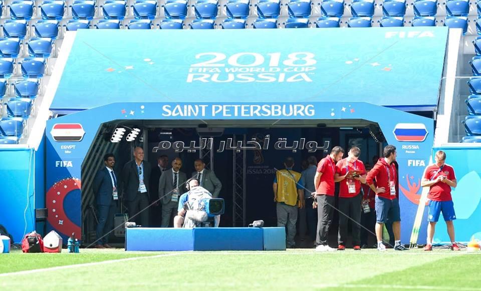  تدريبات متتخب روسيا استعداد لمواجهة مصر
