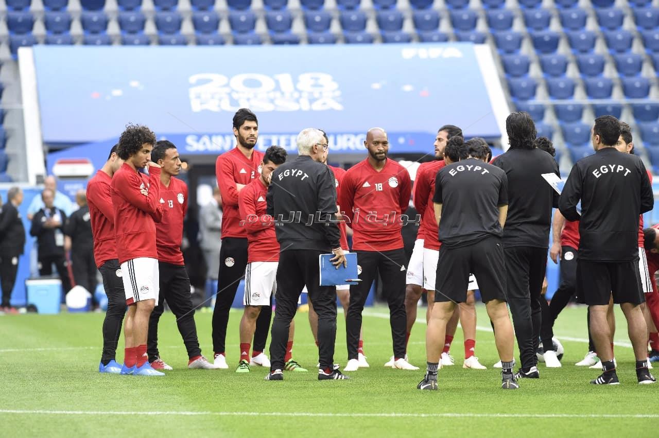  المنتخب الوطني يختتم تدريباته استعدادا لروسيا - تصوير : إيهاب عيد