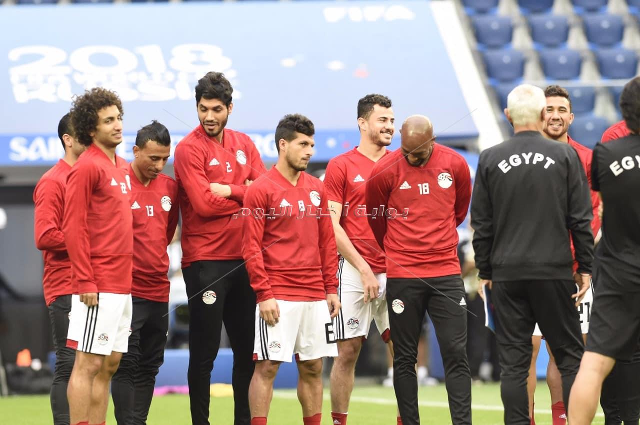  المنتخب الوطني يختتم تدريباته استعدادا لروسيا - تصوير : إيهاب عيد
