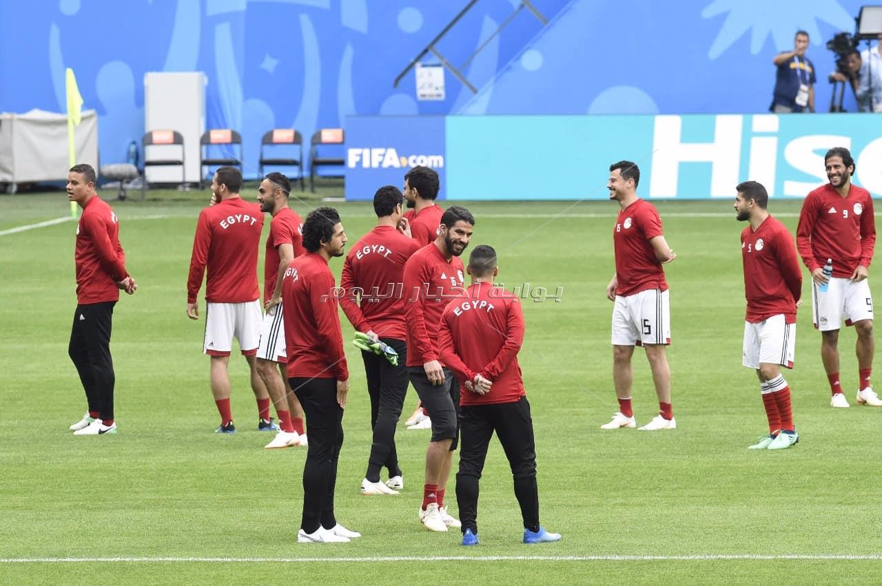  المنتخب الوطني يختتم تدريباته استعدادا لروسيا - تصوير : إيهاب عيد