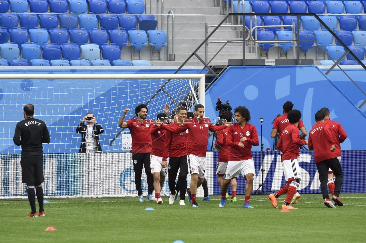  المنتخب الوطني يختتم تدريباته استعدادا لروسيا - تصوير : إيهاب عيد