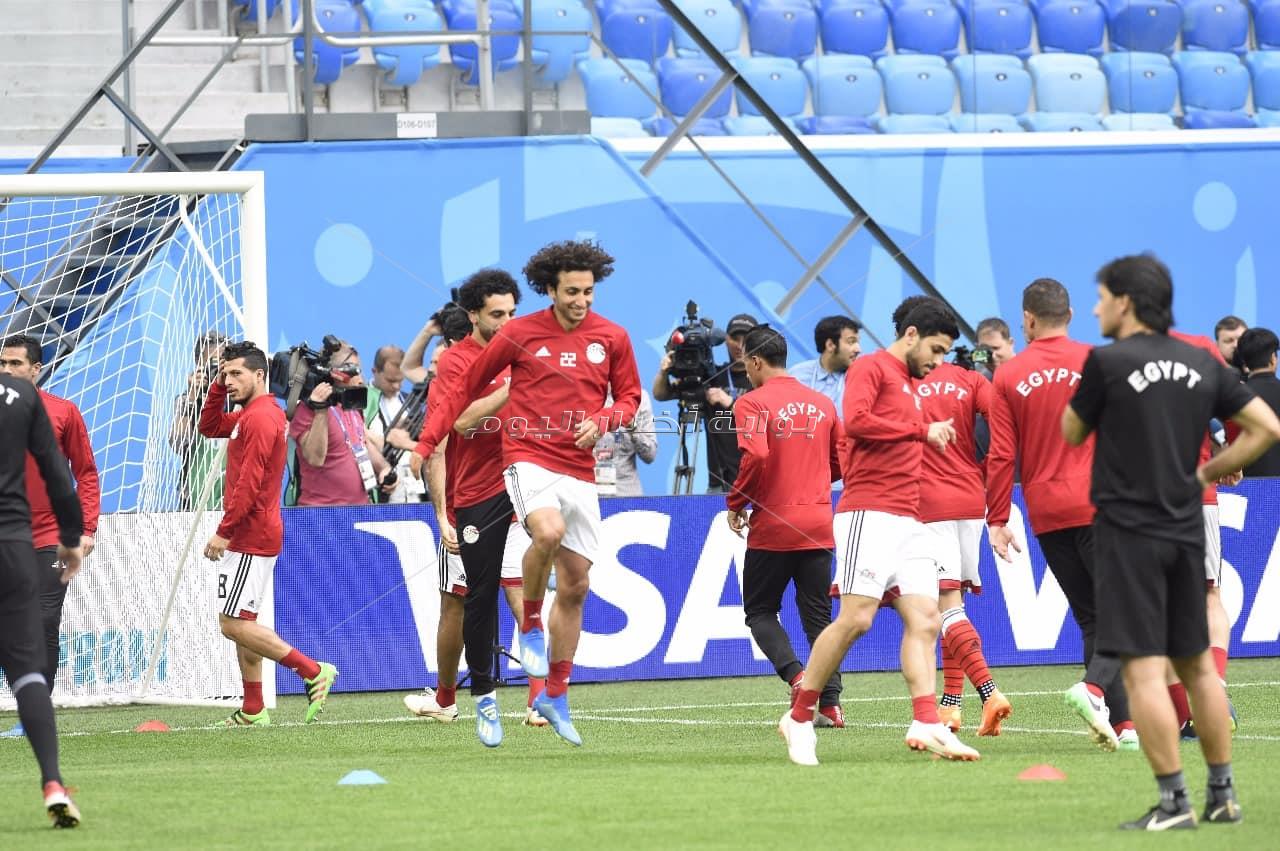  المنتخب الوطني يختتم تدريباته استعدادا لروسيا - تصوير : إيهاب عيد