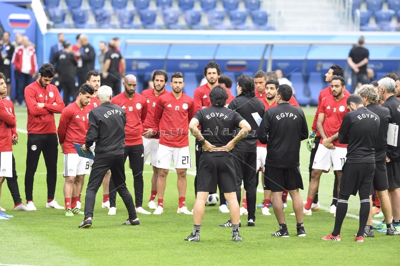  المنتخب الوطني يختتم تدريباته استعدادا لروسيا - تصوير : إيهاب عيد