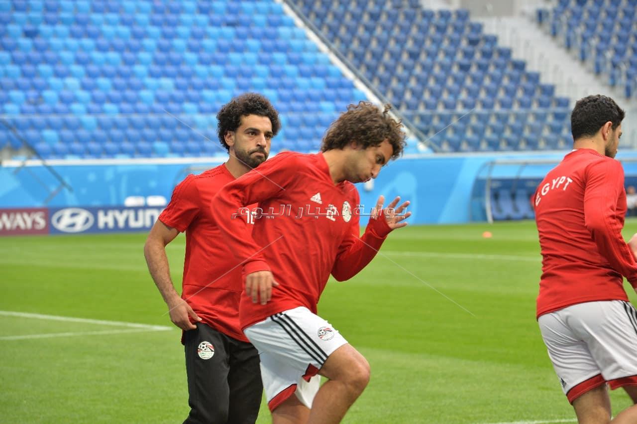  المنتخب الوطني يختتم تدريباته استعدادا لروسيا - تصوير : إيهاب عيد