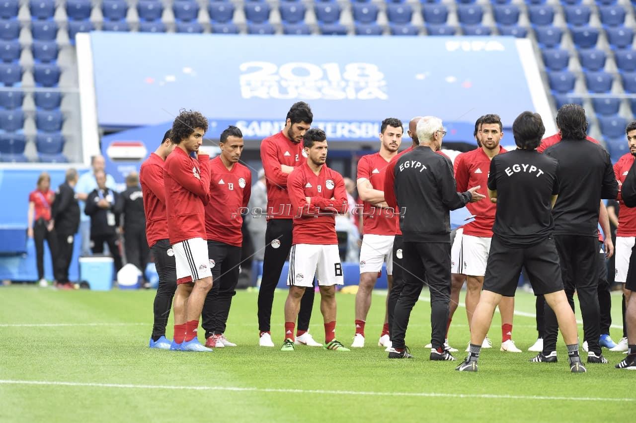  المنتخب الوطني يختتم تدريباته استعدادا لروسيا - تصوير : إيهاب عيد
